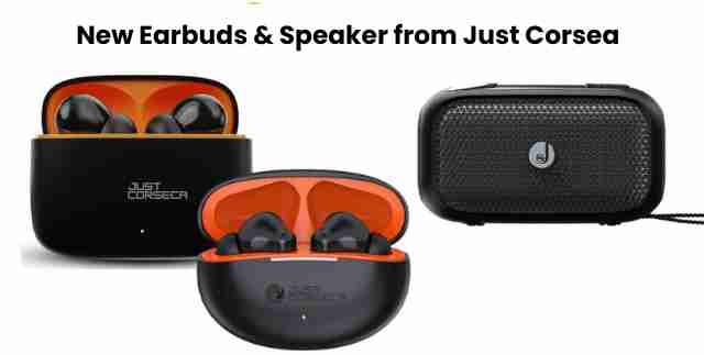 Music on the go: new earbuds & speaker from just corsea
