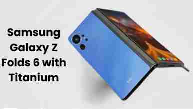 Samsung galaxy z folds 6 with titanium