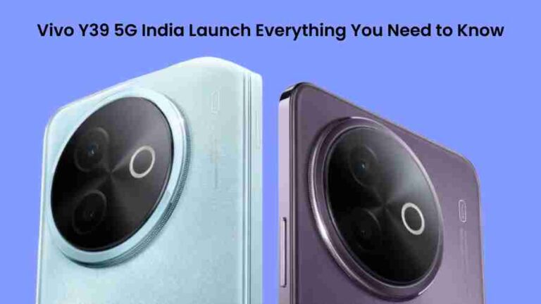 Vivo y39 5g india launch: everything you need to know