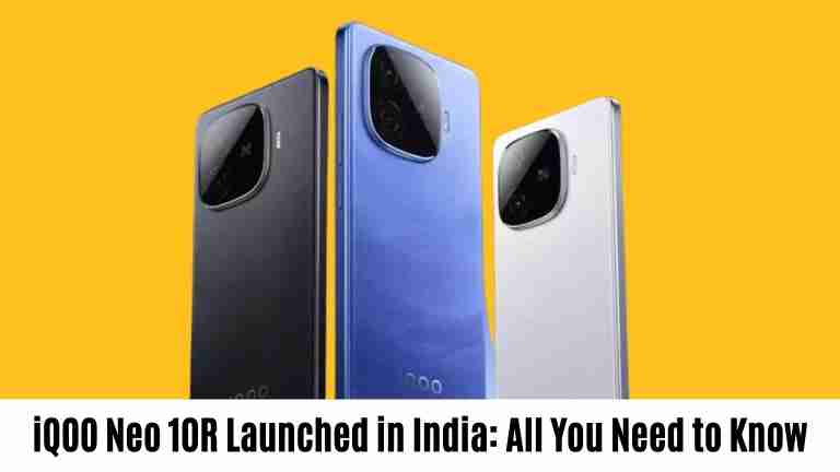 Iqoo neo 10r launched in india: all you need to know