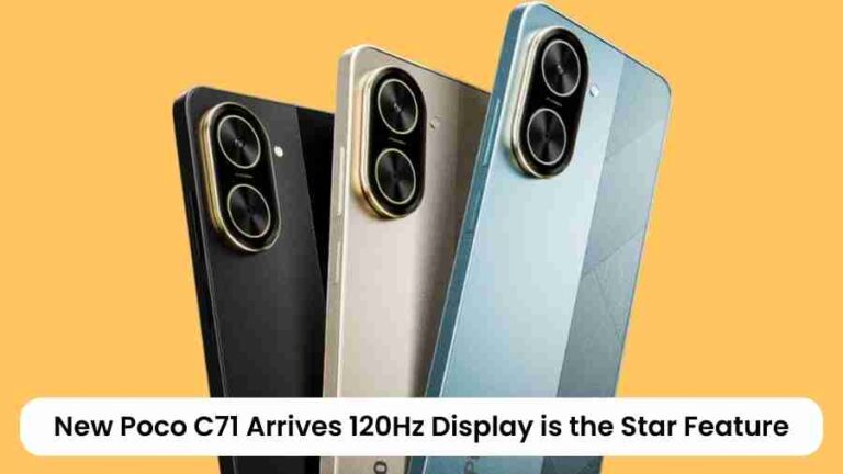 New poco c71 arrives: 120hz display is the star feature