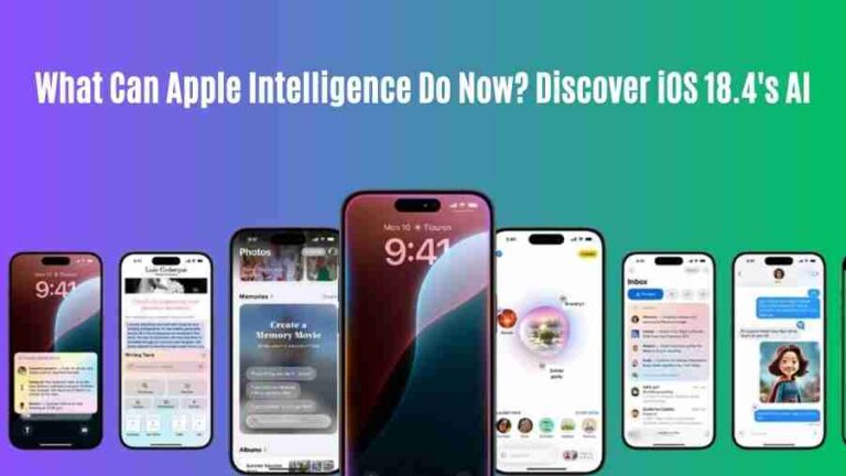 What can apple intelligence do now? Discover ios 18. 4’s ai