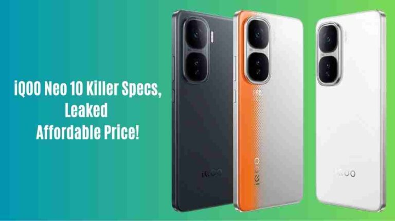 Iqoo neo 10: killer specs, leaked affordable price!