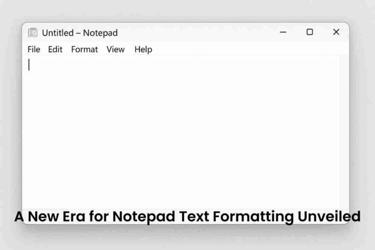 A new era for notepad: text formatting unveiled