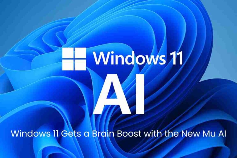 Windows 11 gets a brain boost with the new mu ai