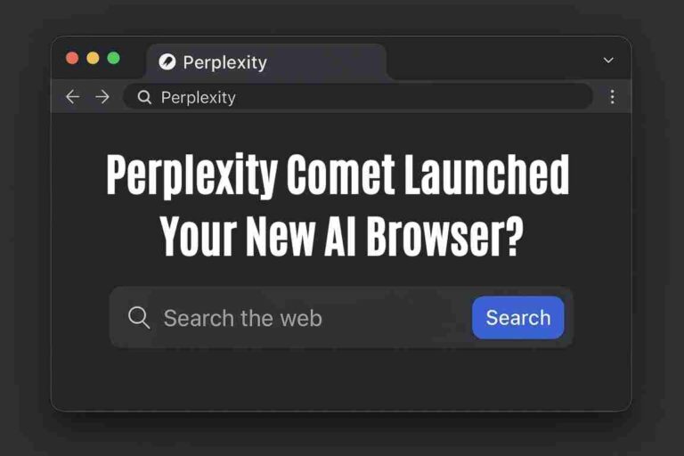 Perplexity comet launched: your new ai browser?