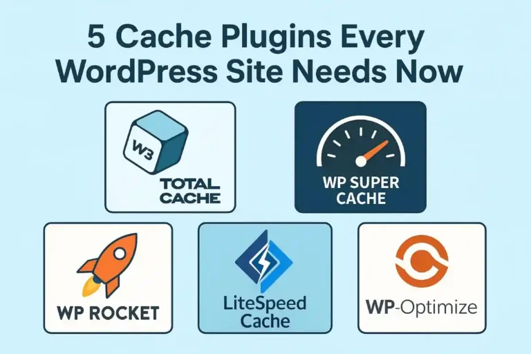 5 cache plugins every wordpress site needs now
