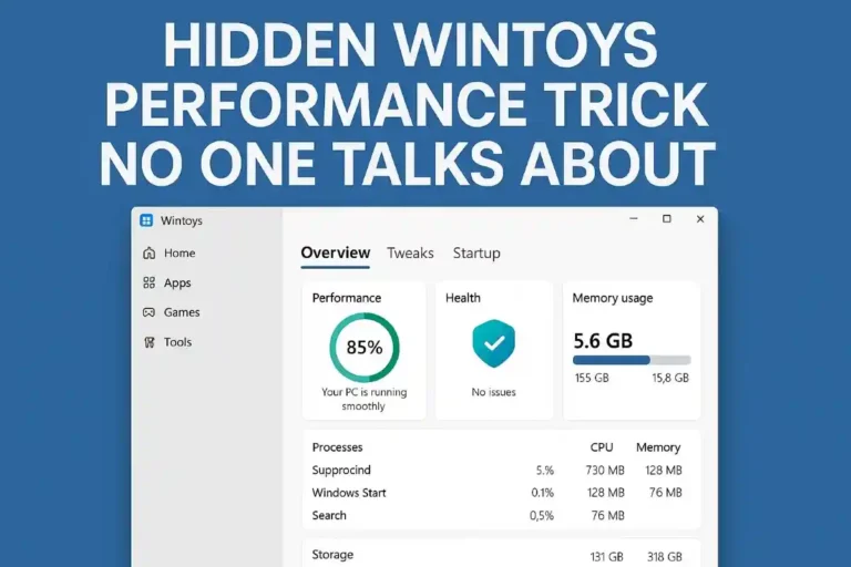 Hidden wintoys performance trick no one talks about
