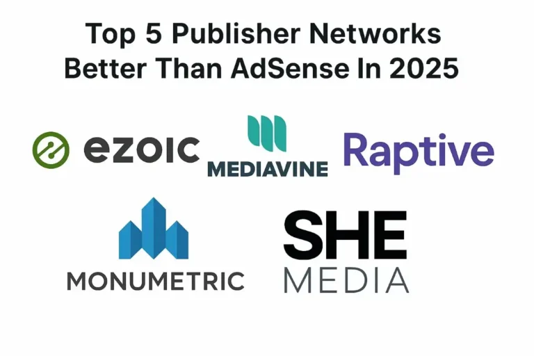 Top 5 publisher networks better than adsense in 2025