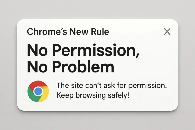 Chrome’s new rule: no permission, no problem