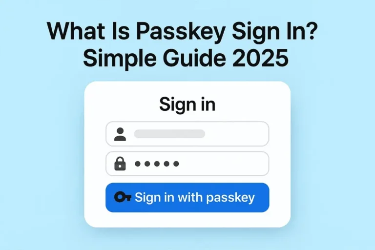 What is passkey sign in? Simple guide 2025