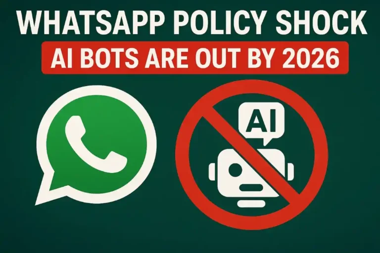 Whatsapp policy shock: ai bots are out by 2026