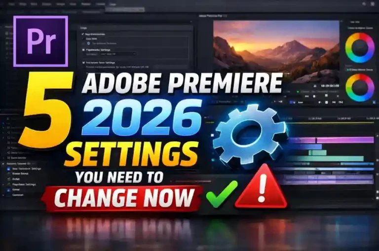 5 adobe premiere 2026 settings you need to change now