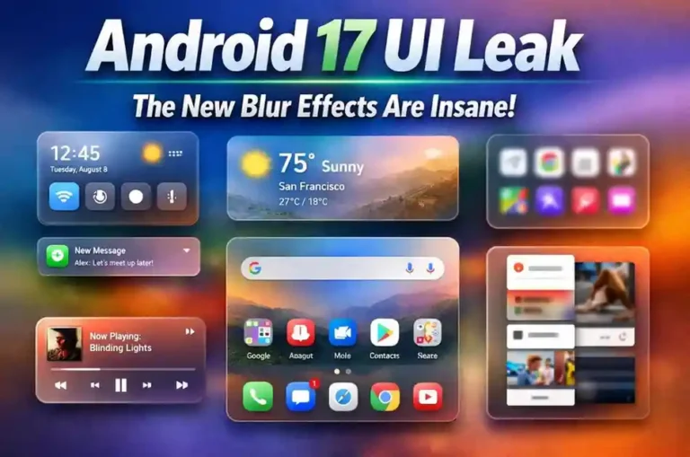 Android 17 ui leak: the new blur effects are insane!