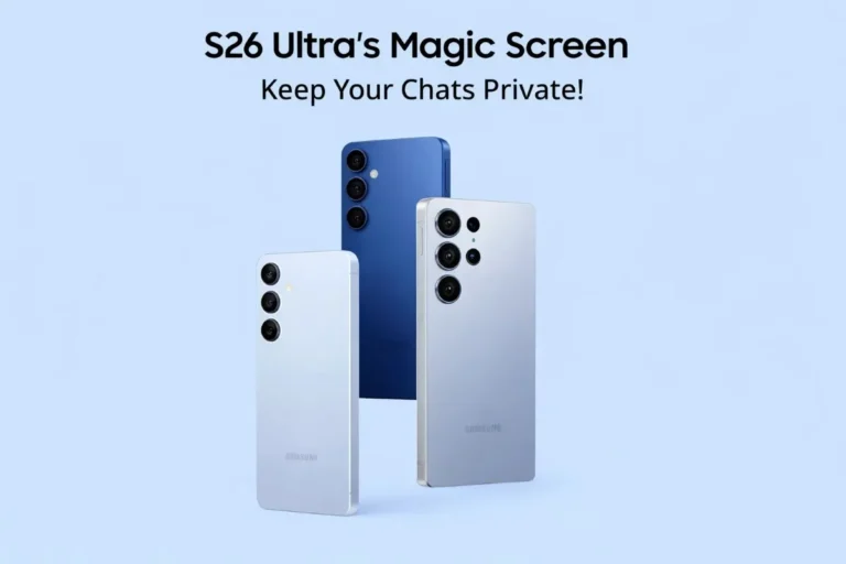 S26 ultra’s magic screen: keep your chats private!
