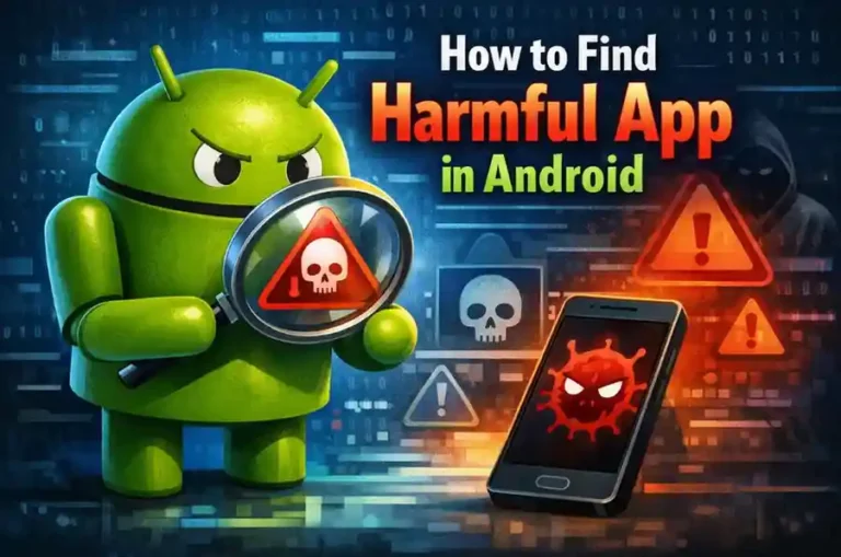 How to find harmful app in android