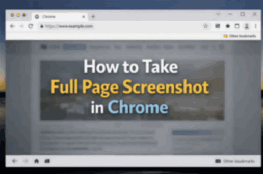 How to take full page screenshot in chrome