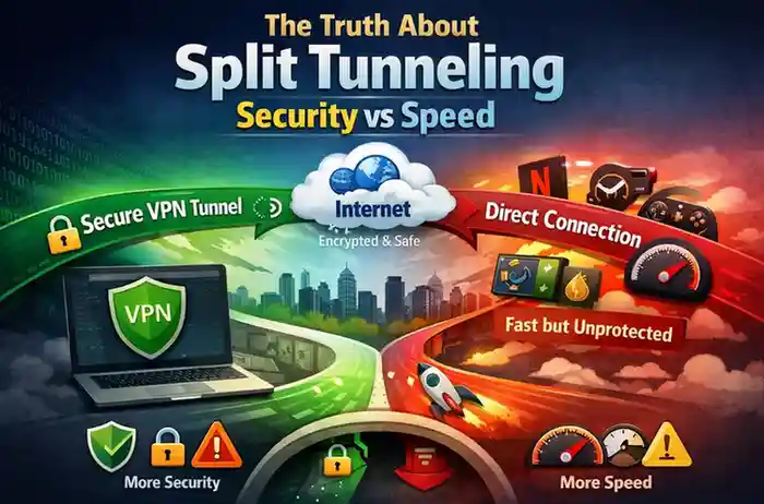 The truth about split tunneling security vs speed