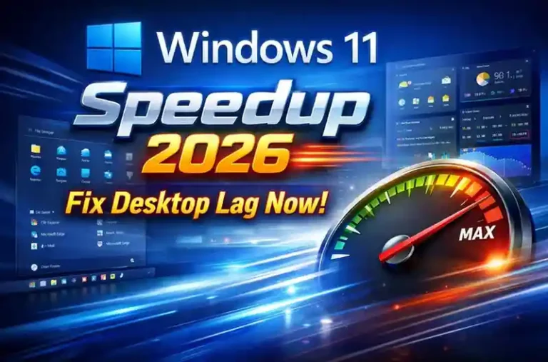 Windows 11 speedup 2026: fix desktop lag now