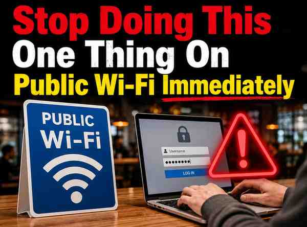 Stop doing this one thing on public wi fi immediately