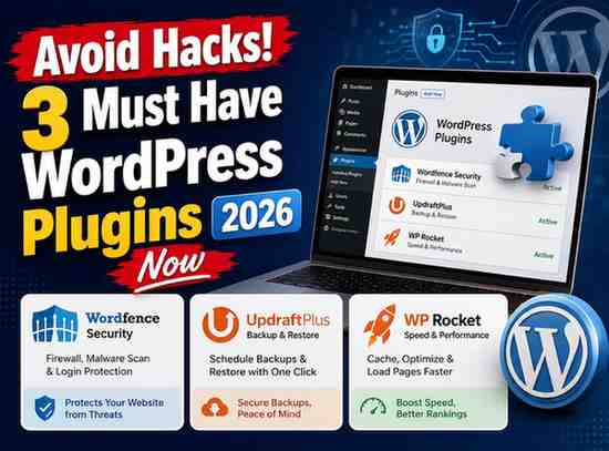 Avoid hacks 3 must have wordpress plugins 2026 now