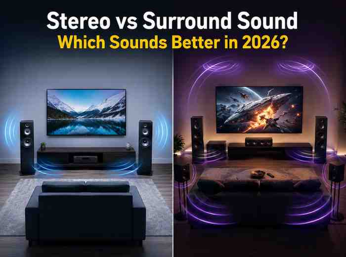Stereo vs surround sound: which sounds better in 2026?