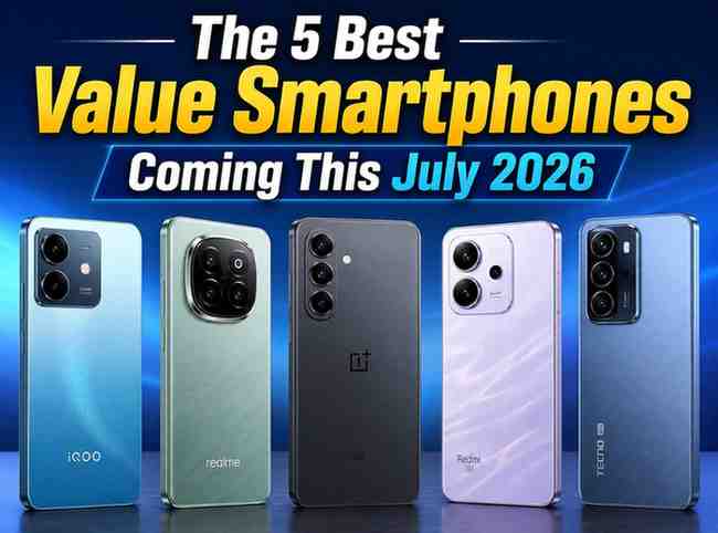 The 5 best value smartphones coming this july 2026