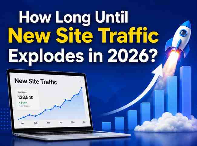 How long until new site traffic explodes in 2026?