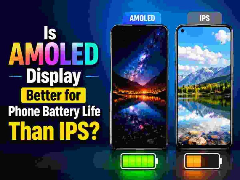 Is amoled display better for phone battery life than ips?