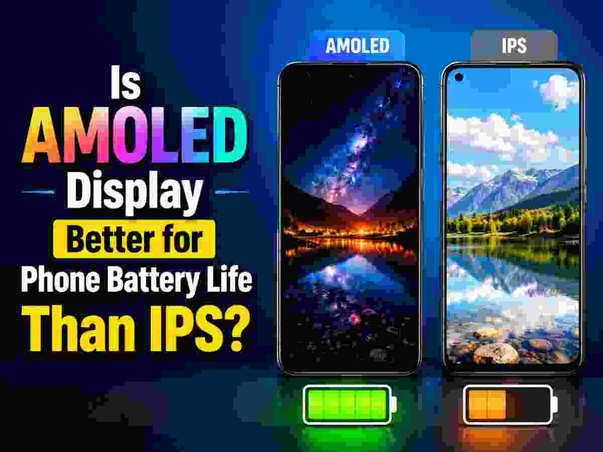 Is amoled display better for phone battery life than ips