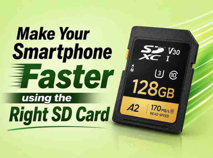 Make your smartphone faster using the right sd card