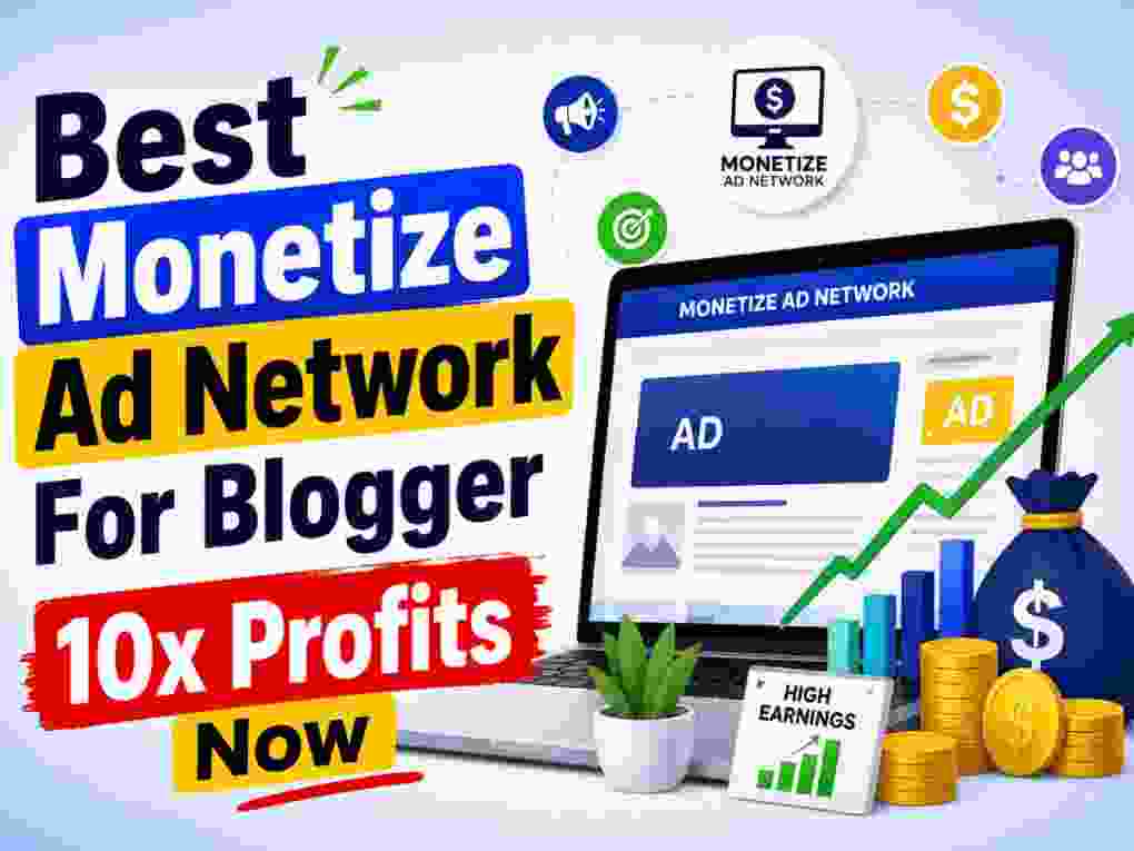 Best monetize ad network for blogger 10x profits now