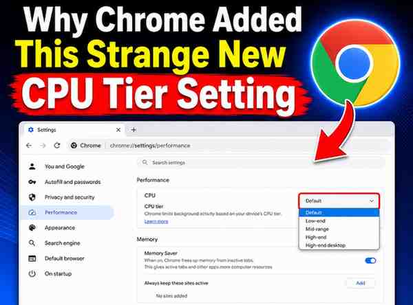 Why chrome added this strange new cpu tier setting
